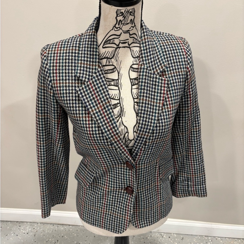 Vintage Striped Button Kid’s Blazer, Size 10 Preowned
